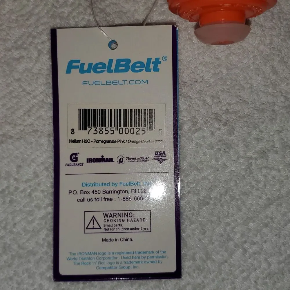 FuelBelt Helium H2O Hydration Running Belt 2 Bottles Pouch Adjustable OS Pink